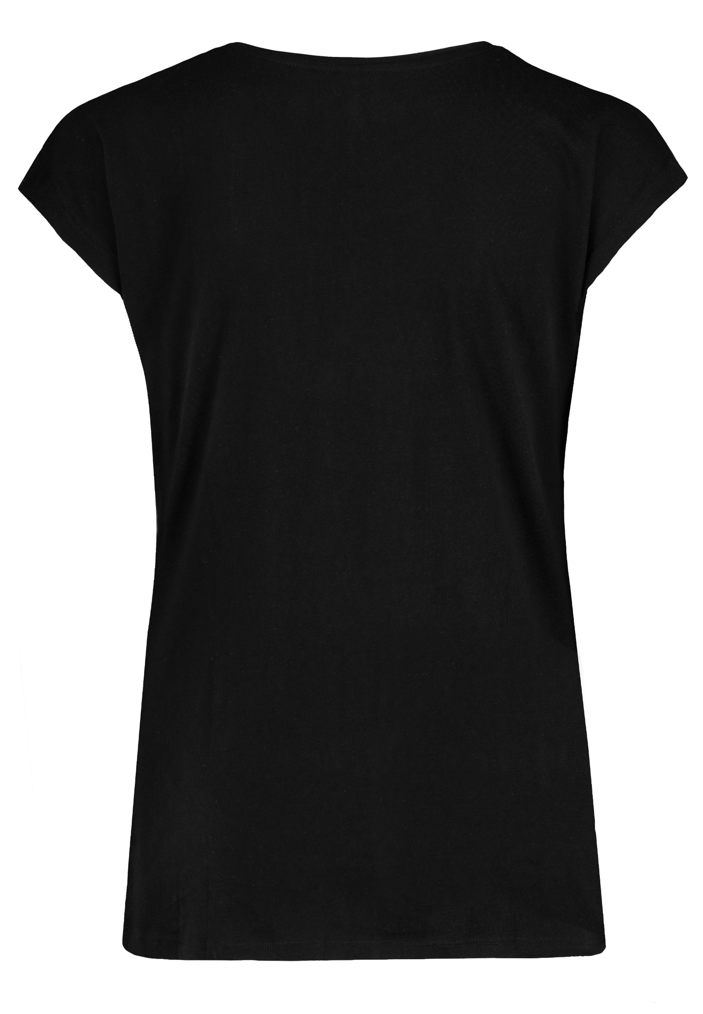 DOB Shirt, angeschnittene Ärmel, weiter Style,V-Ausschnitt mit Blende, white, pearl rose,reseda green, black