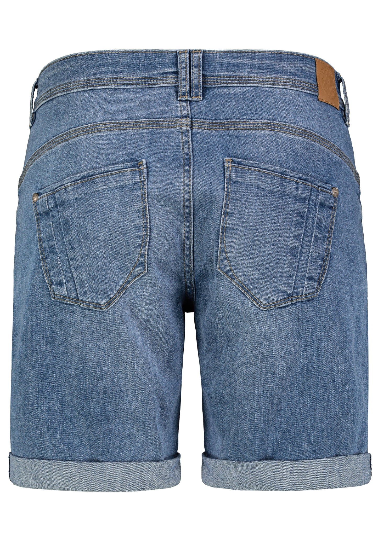 DOB Denim, Bermuda, 5-pocket, 3-fac, middle blue denim