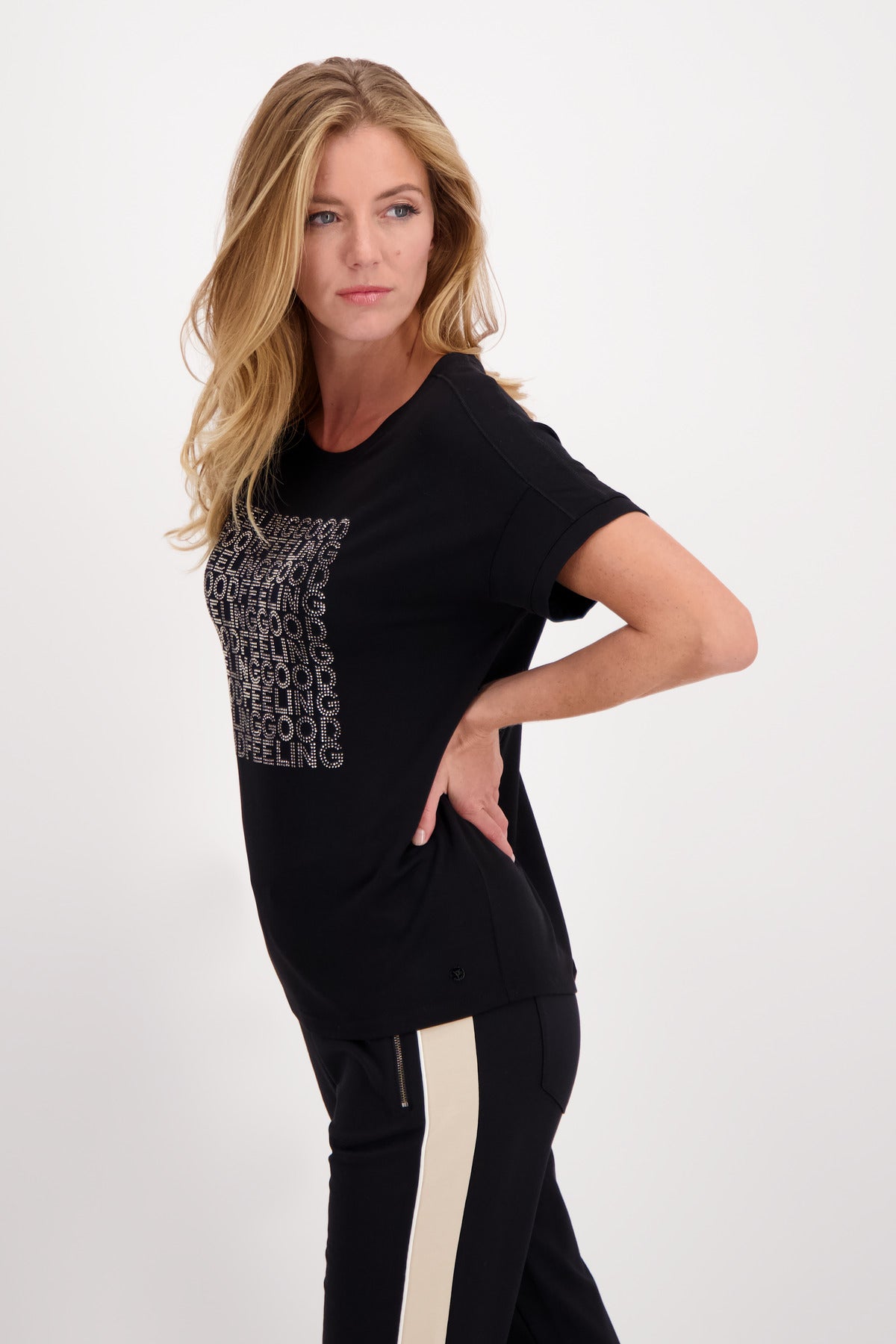 T-Shirt, schwarz
