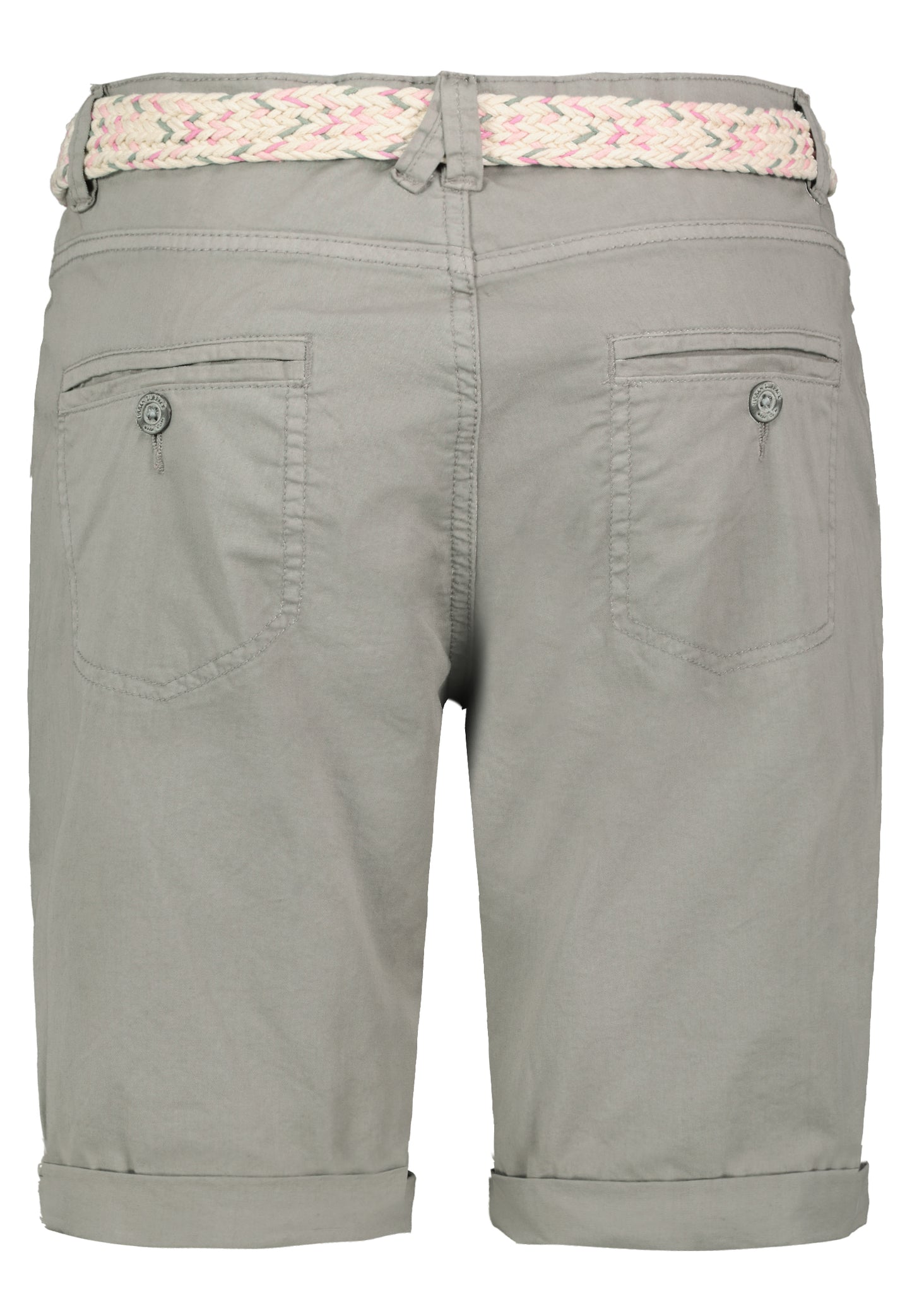 DOB Bermuda, vordere Eingriffstaschen mit Piping,spezielle Coinpocket, Passe vorne mit Kräusel,Turn-up, breiter Gürtel mit D-rings