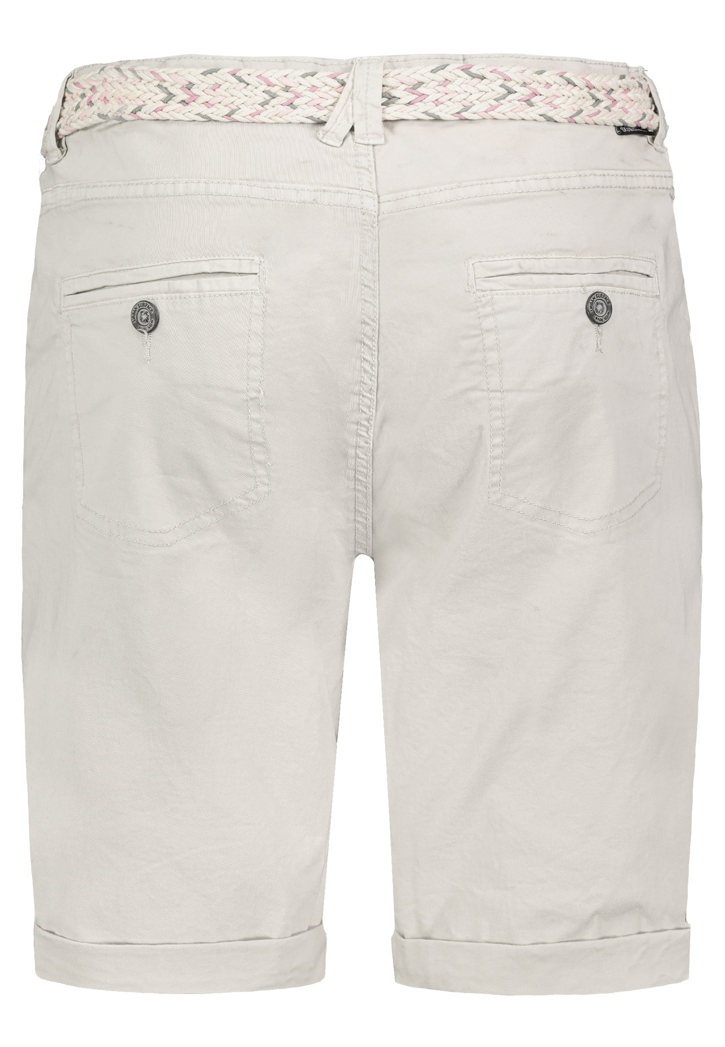 DOB Bermuda, vordere Eingriffstaschen mit Piping,spezielle Coinpocket, Passe vorne mit Kräusel,Turn-up, breiter Gürtel mit D-rings