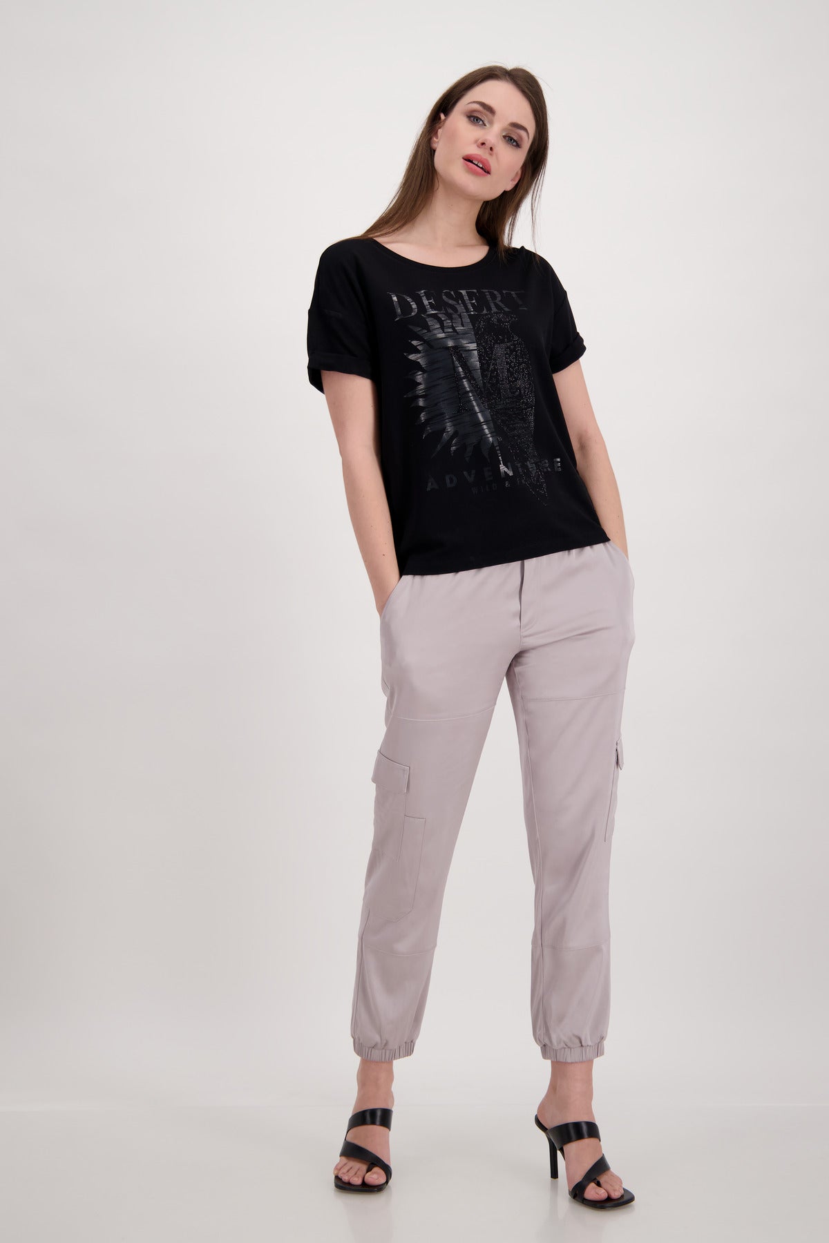 T-Shirt, schwarz
