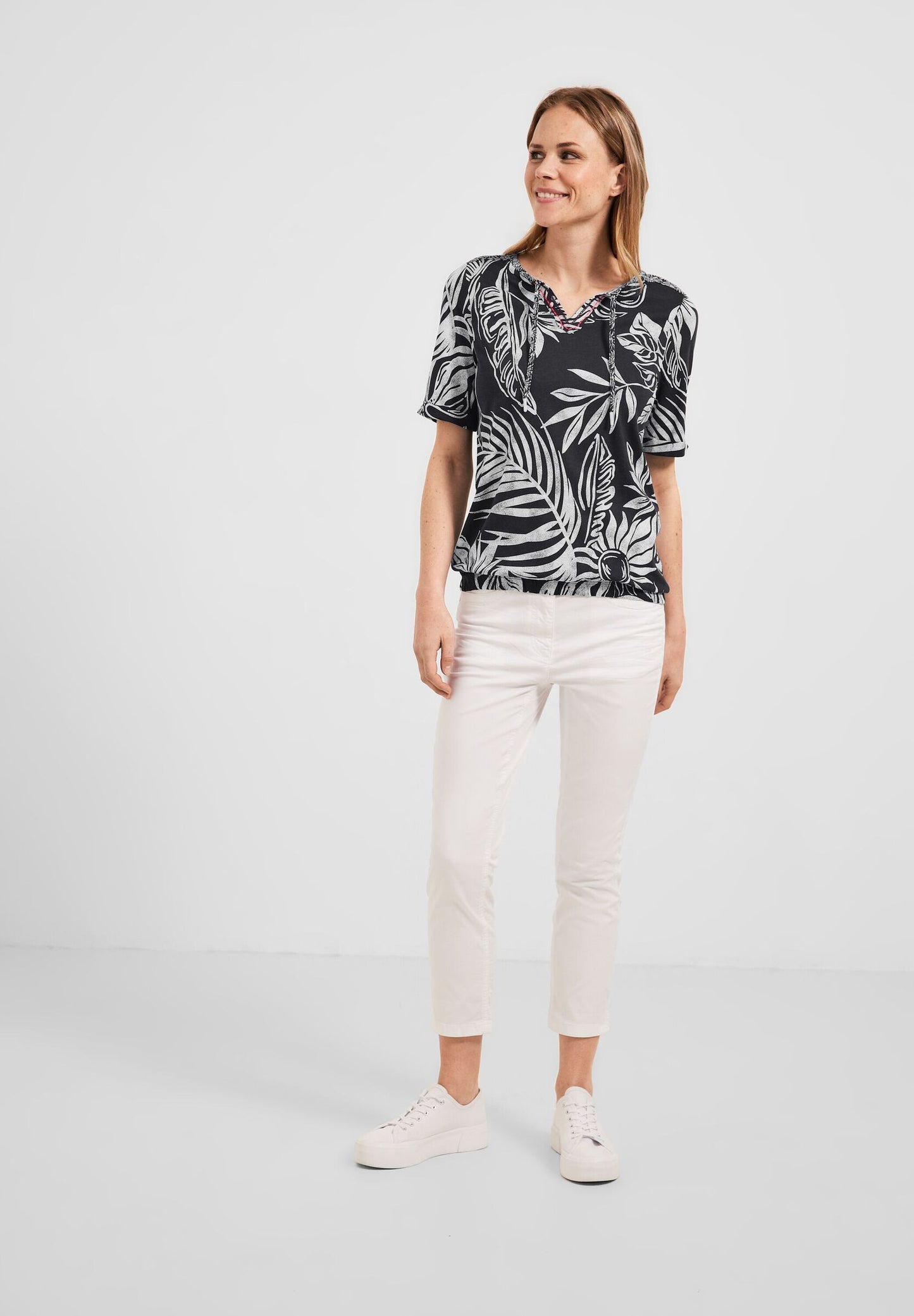 Tunika T-Shirt mit Print