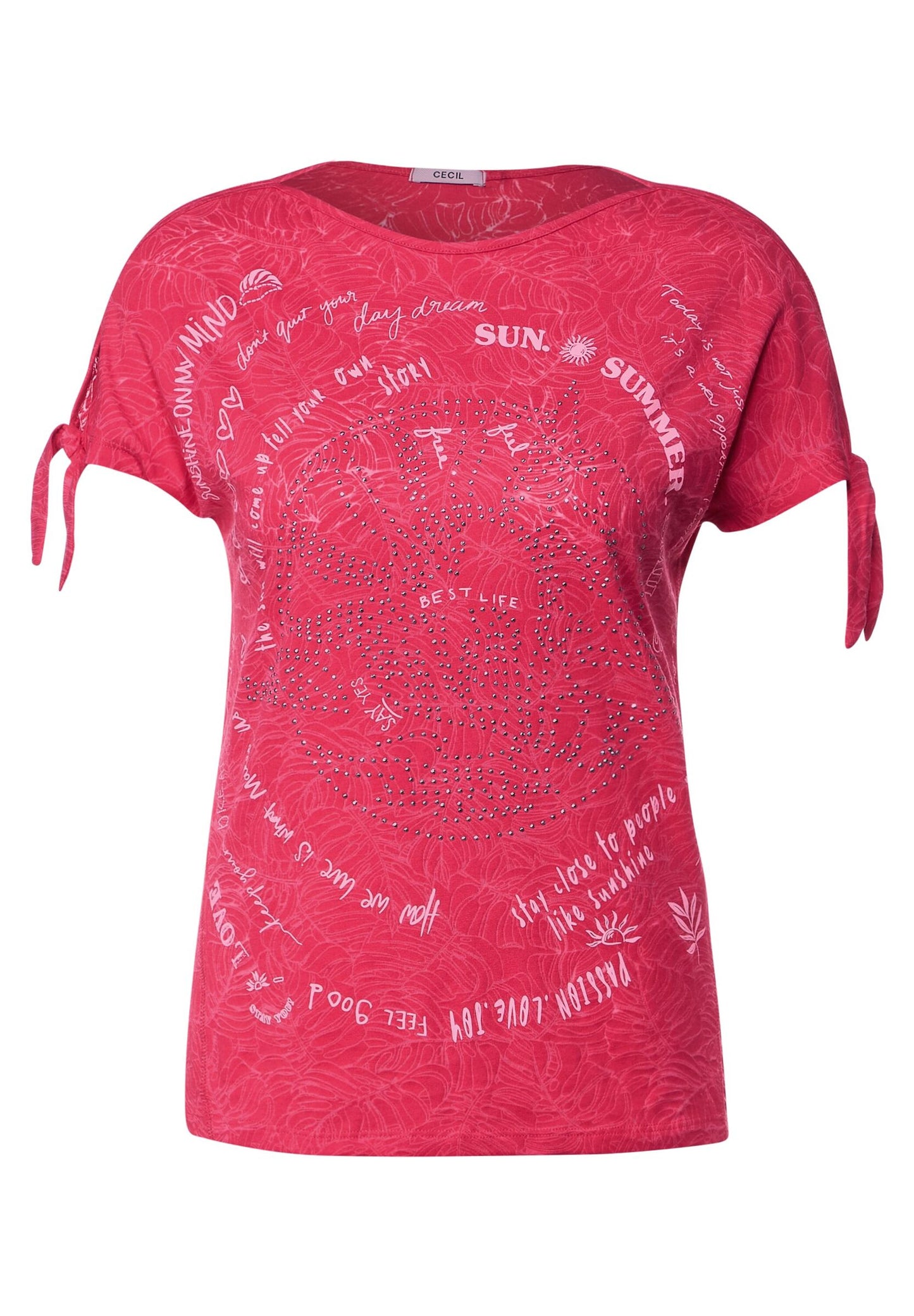 T-Shirt mit Knotendetail