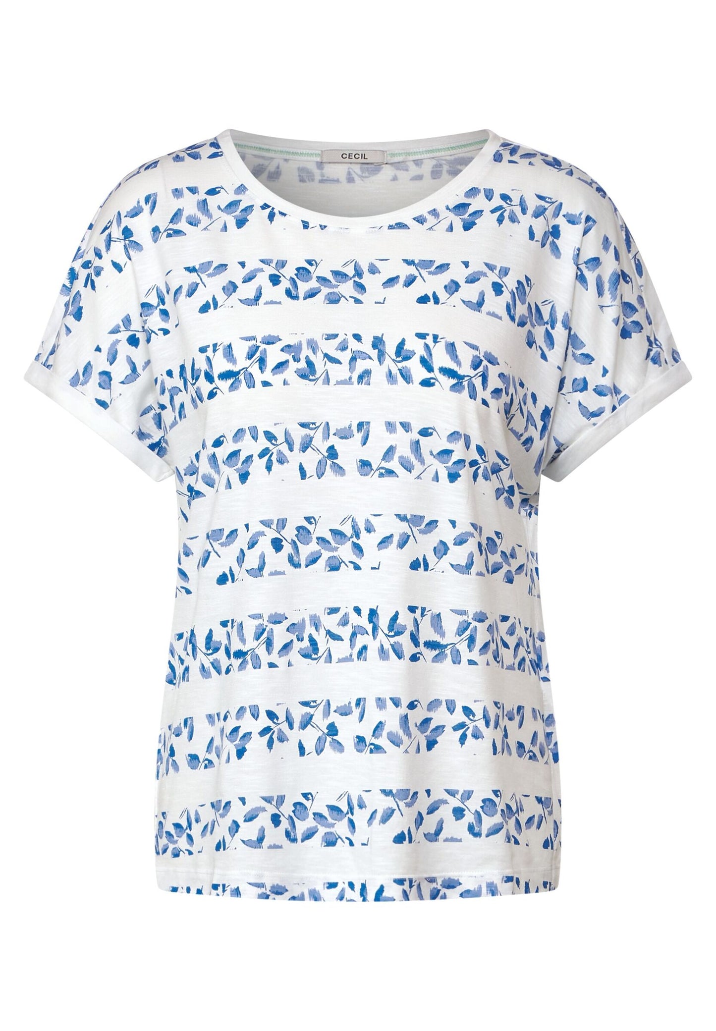 Florales Streifenshirt