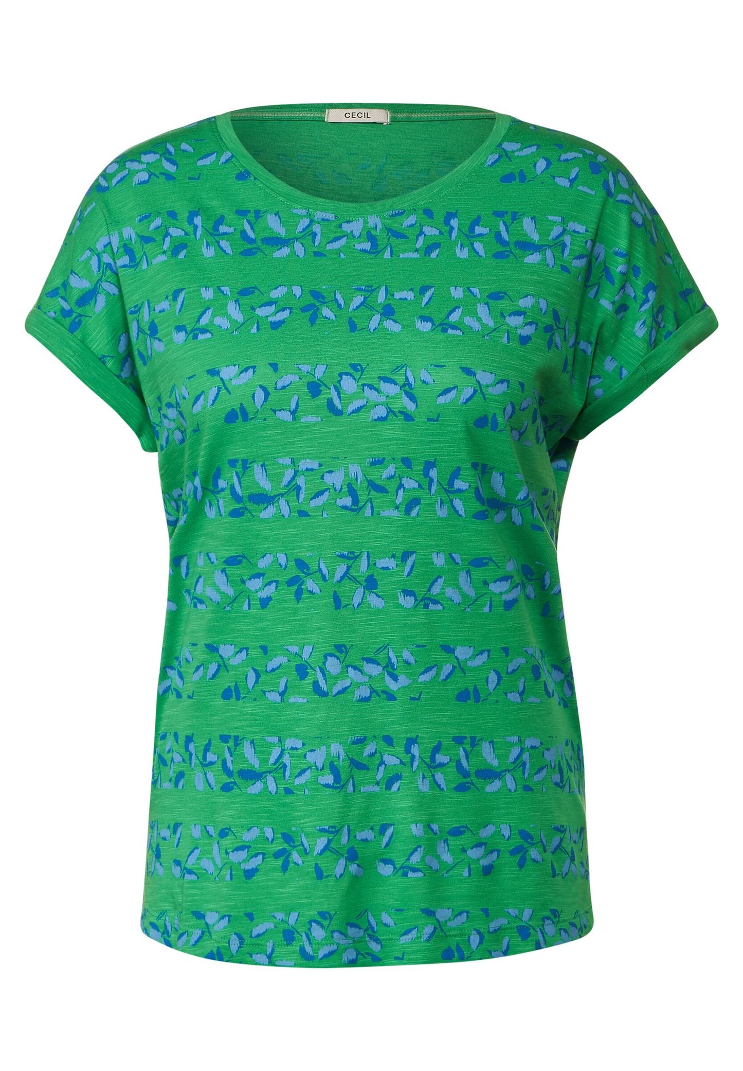 Florales Streifenshirt