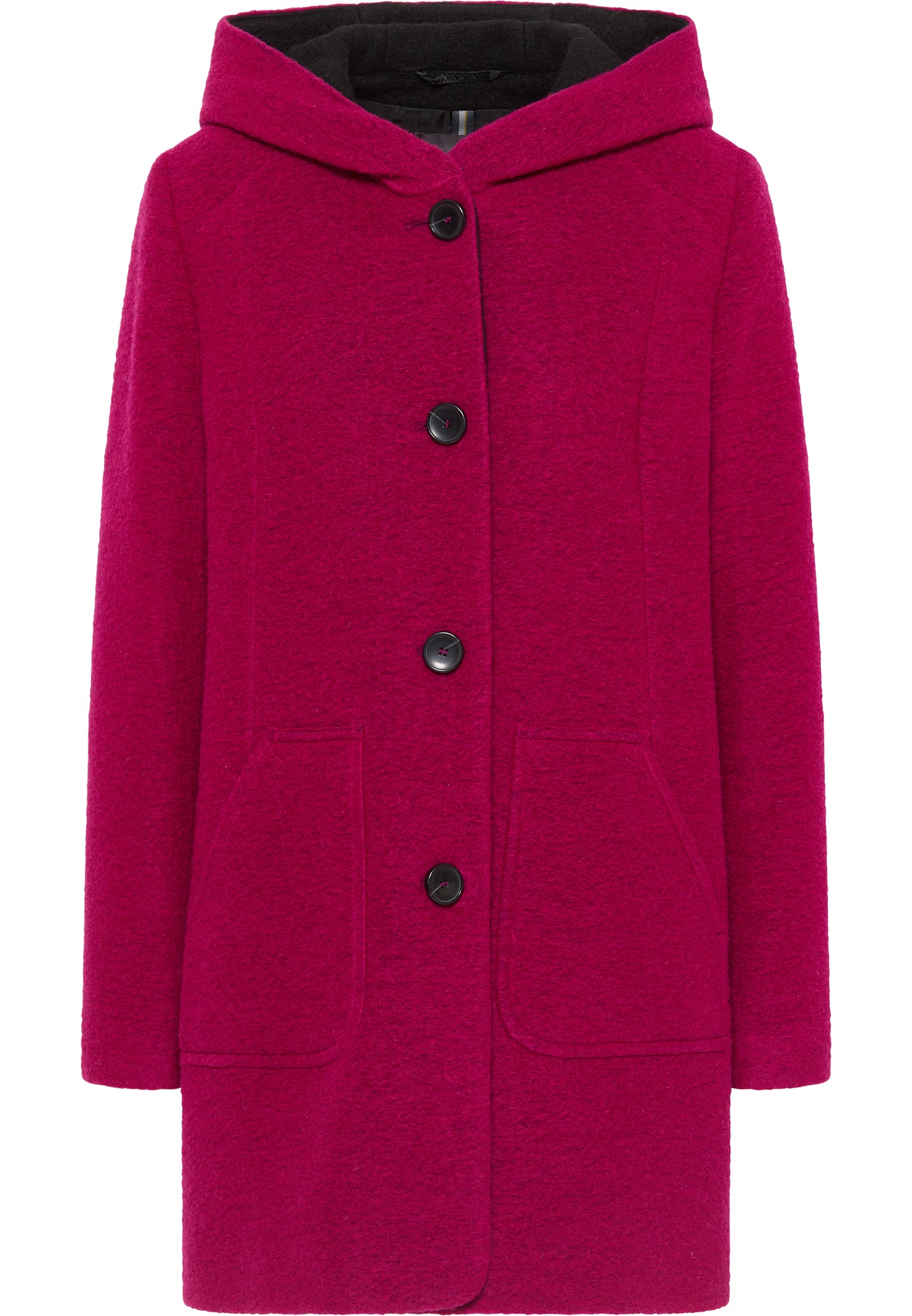 Wolljacke mit Kapuze