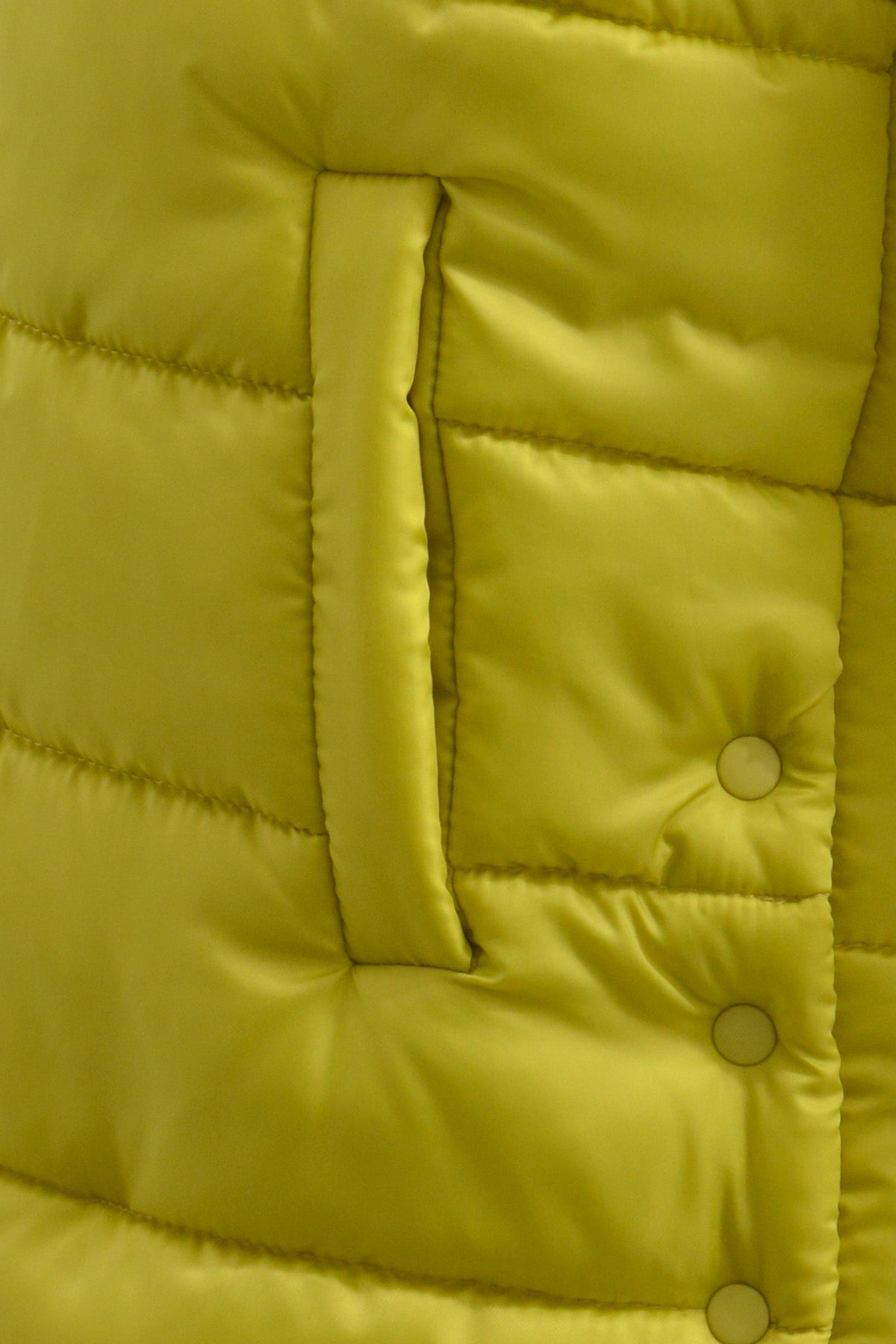 Puffervest with hood and welt pockets