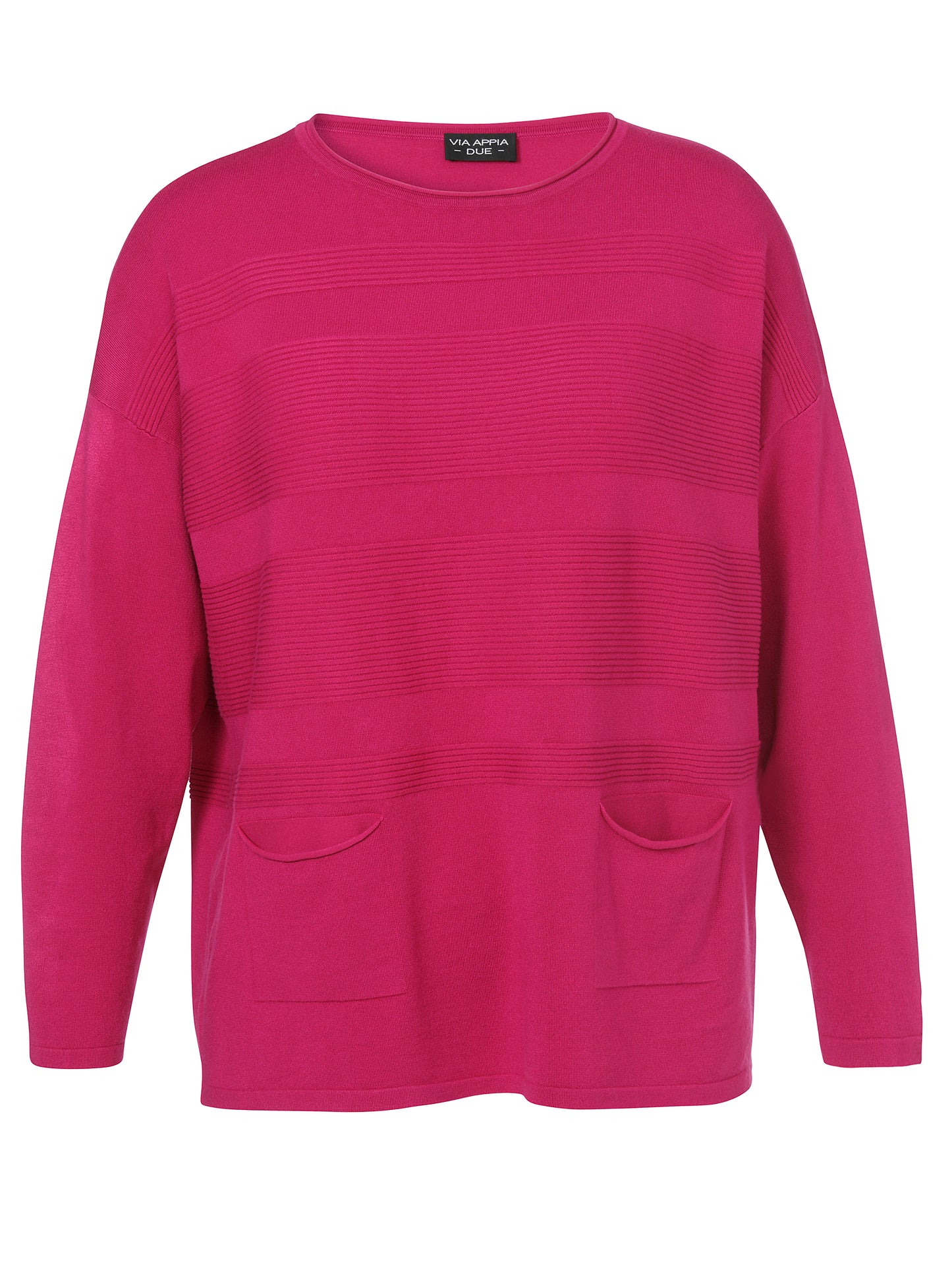 Pullover U-Boot 1/1 Arm Struktur Ringel