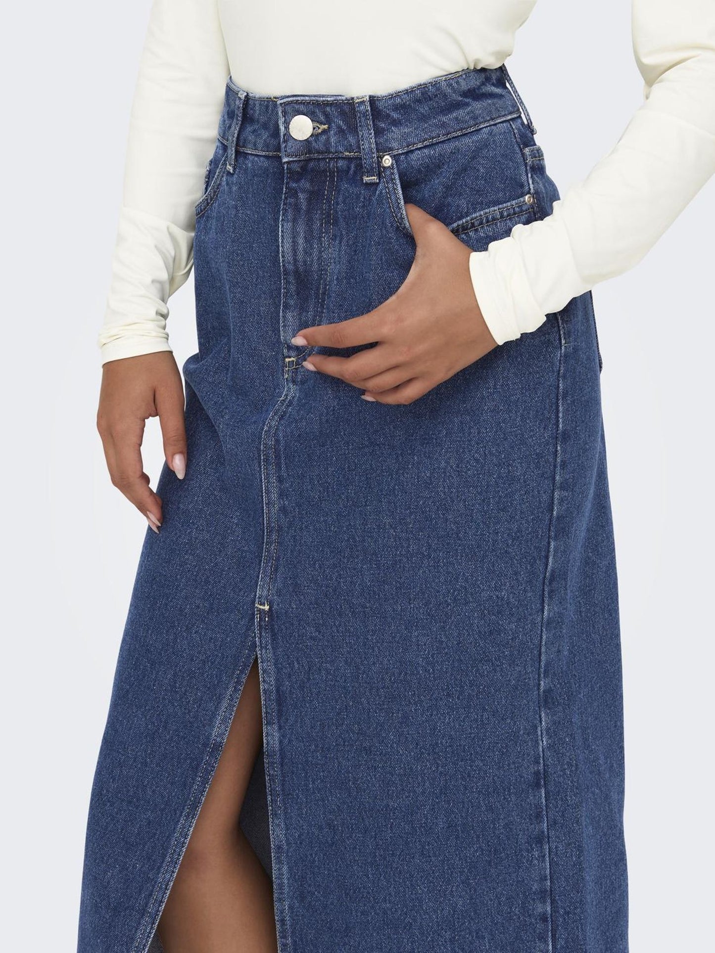 ONLBIANCA MIDI SKIRT DNM REA NOOS
