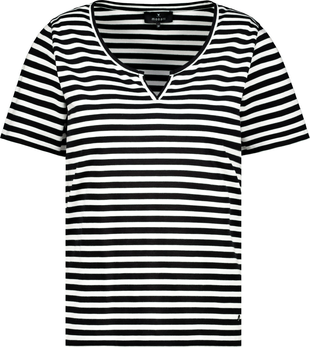 T-Shirt, schwarz Ringel