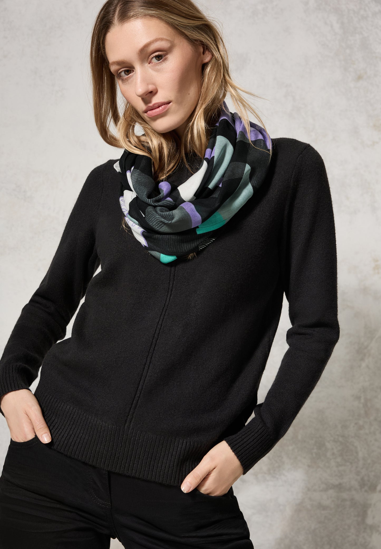 Loop-Schal mit Print