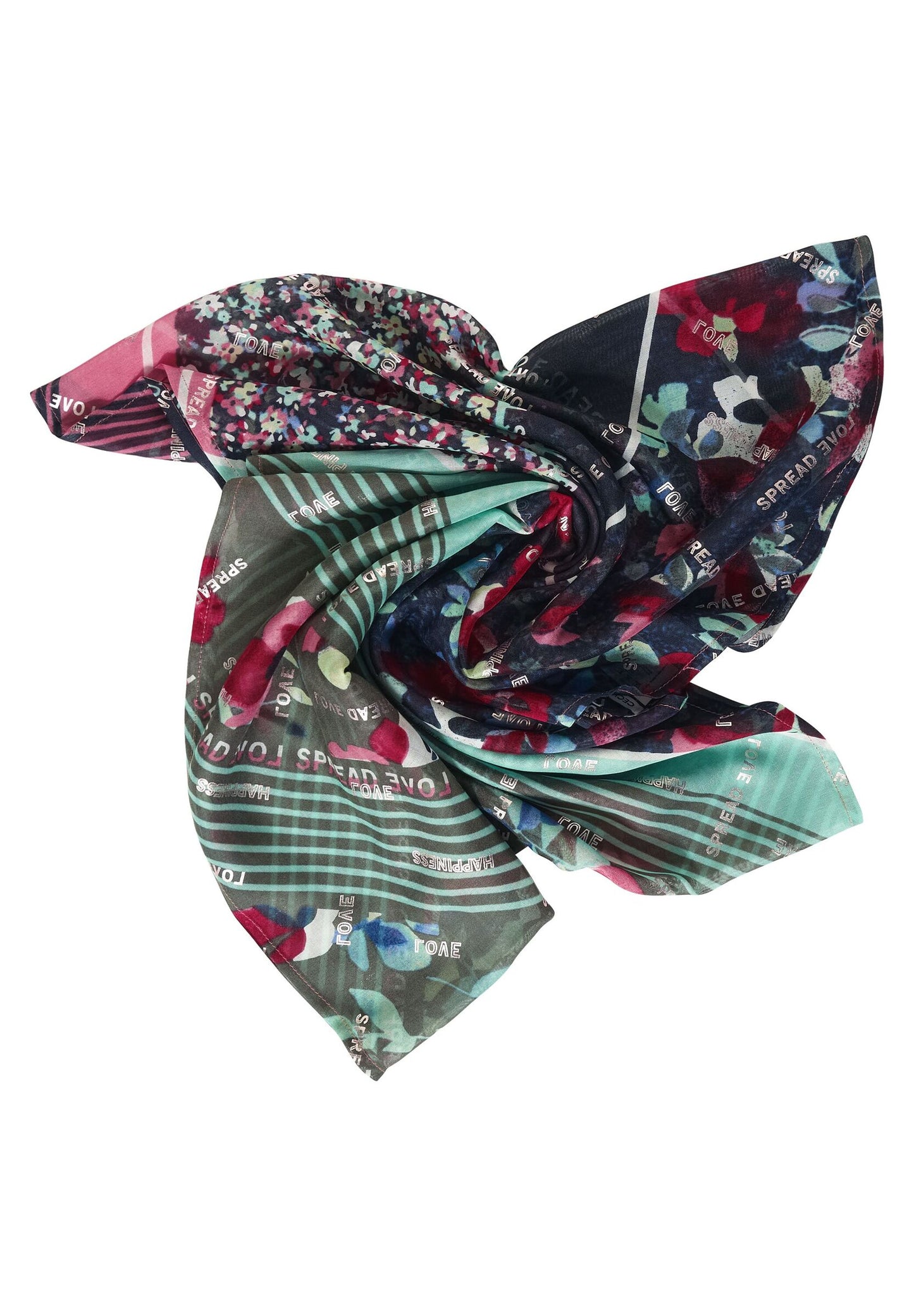 Loop Schal im Patchwork Look