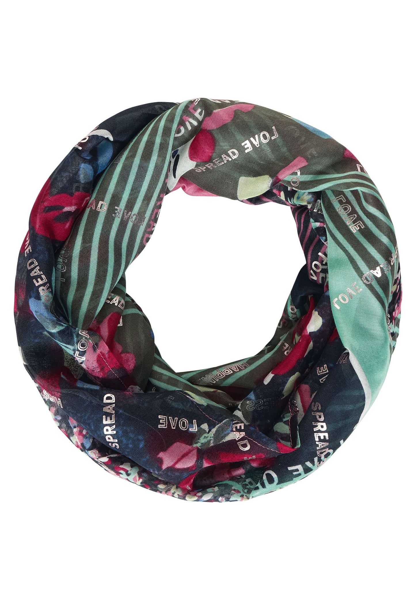 Loop Schal im Patchwork Look