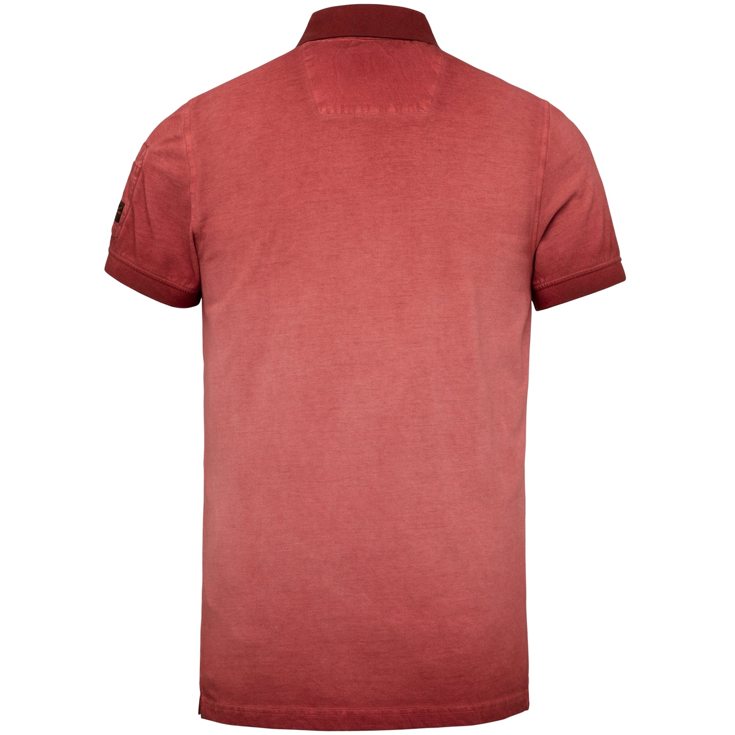 Short sleeve polo light pique cold dye