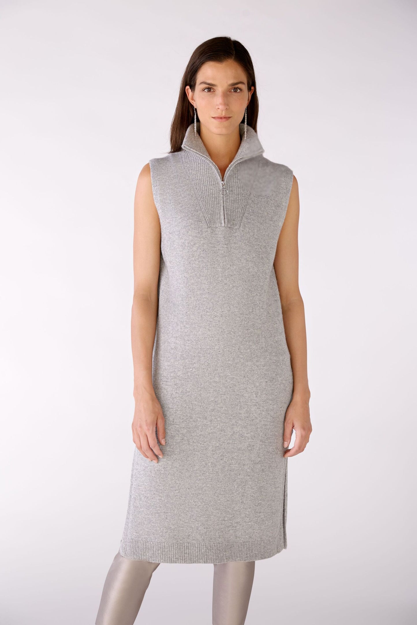 Strickkleid mit Stehkragen