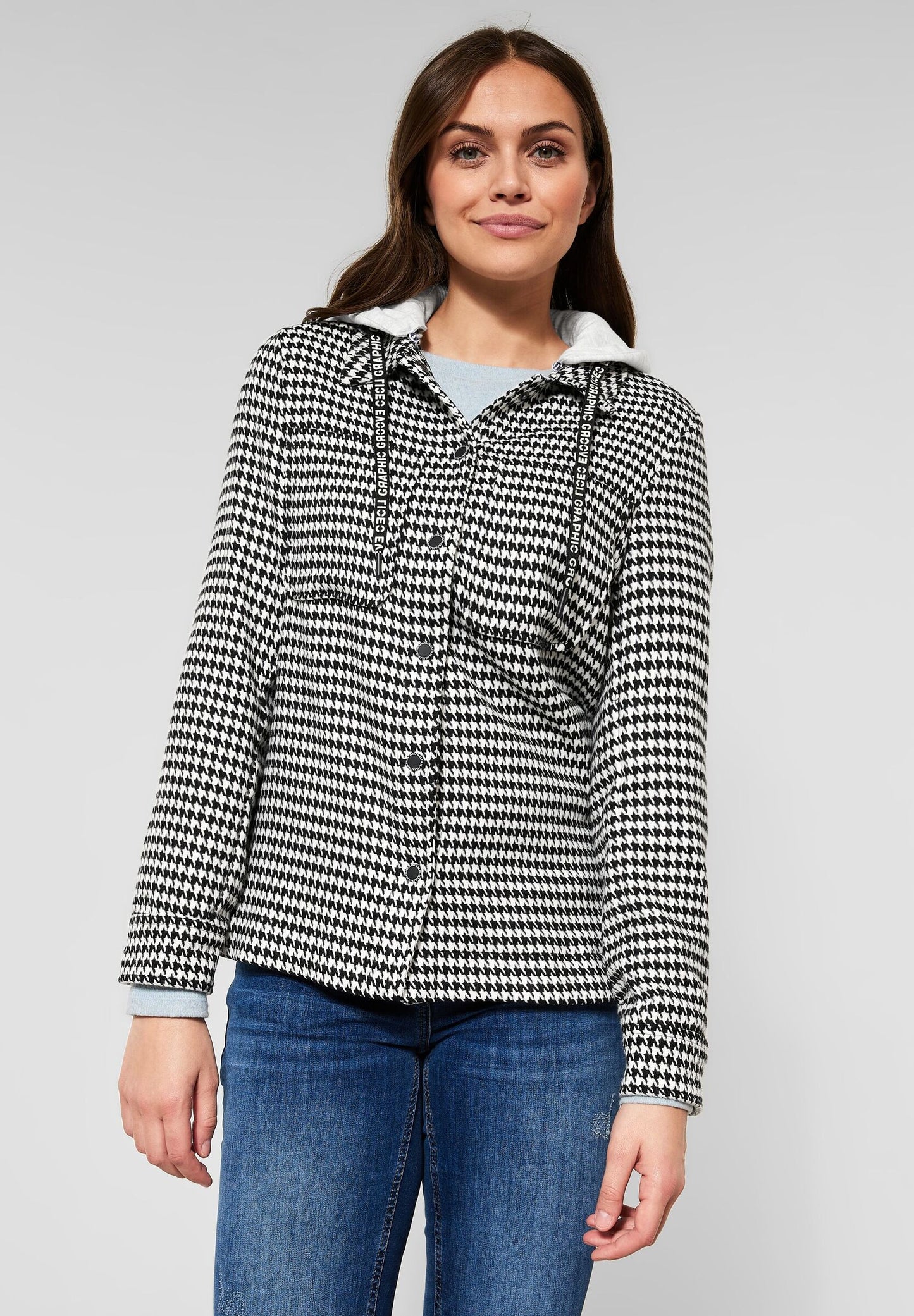 Overshirt mit Kapuze