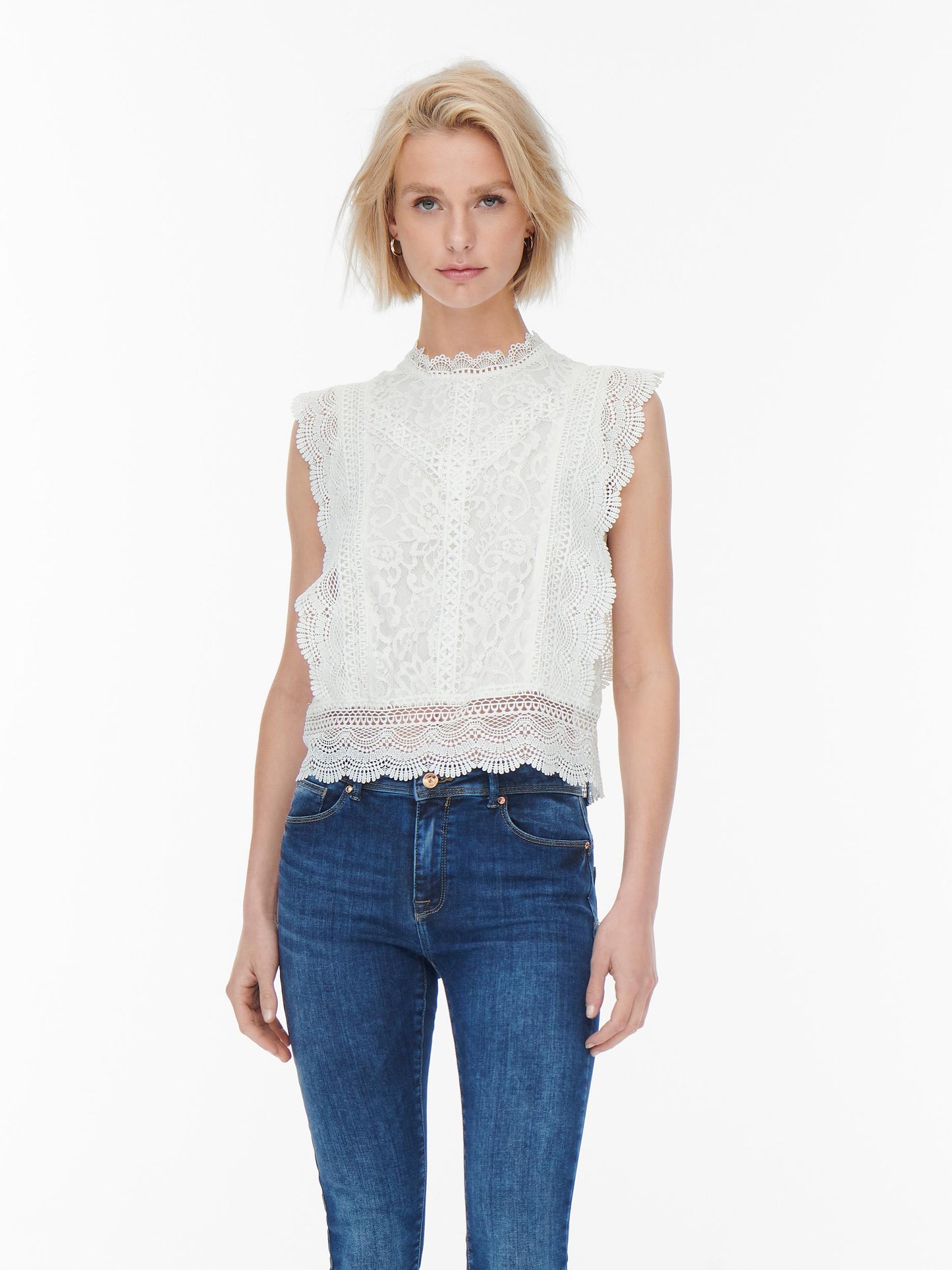 ONLKARO S/L LACE TOP NOOS WVN