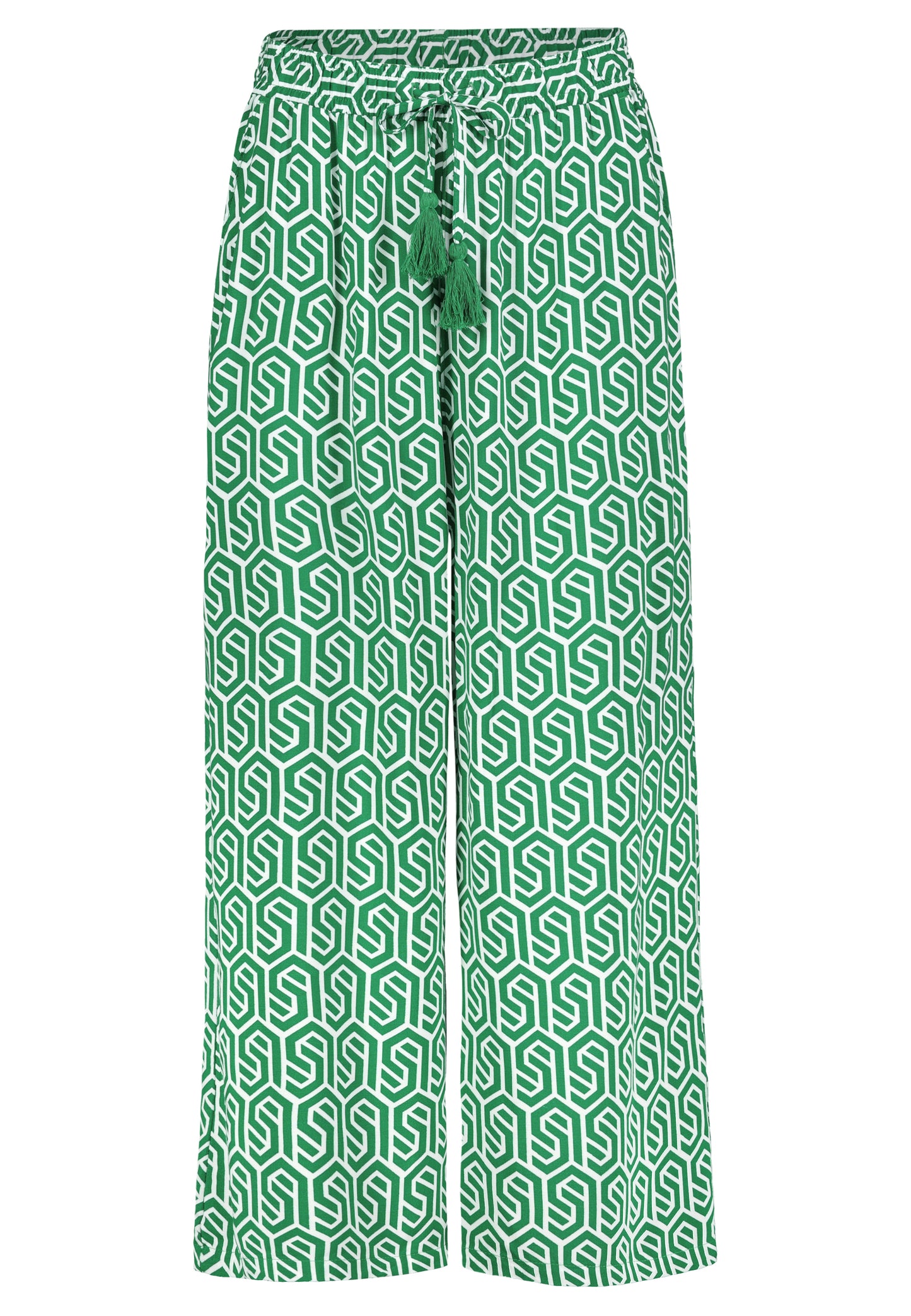DOB Hose,weites Bein Style ,, graphic: green-white