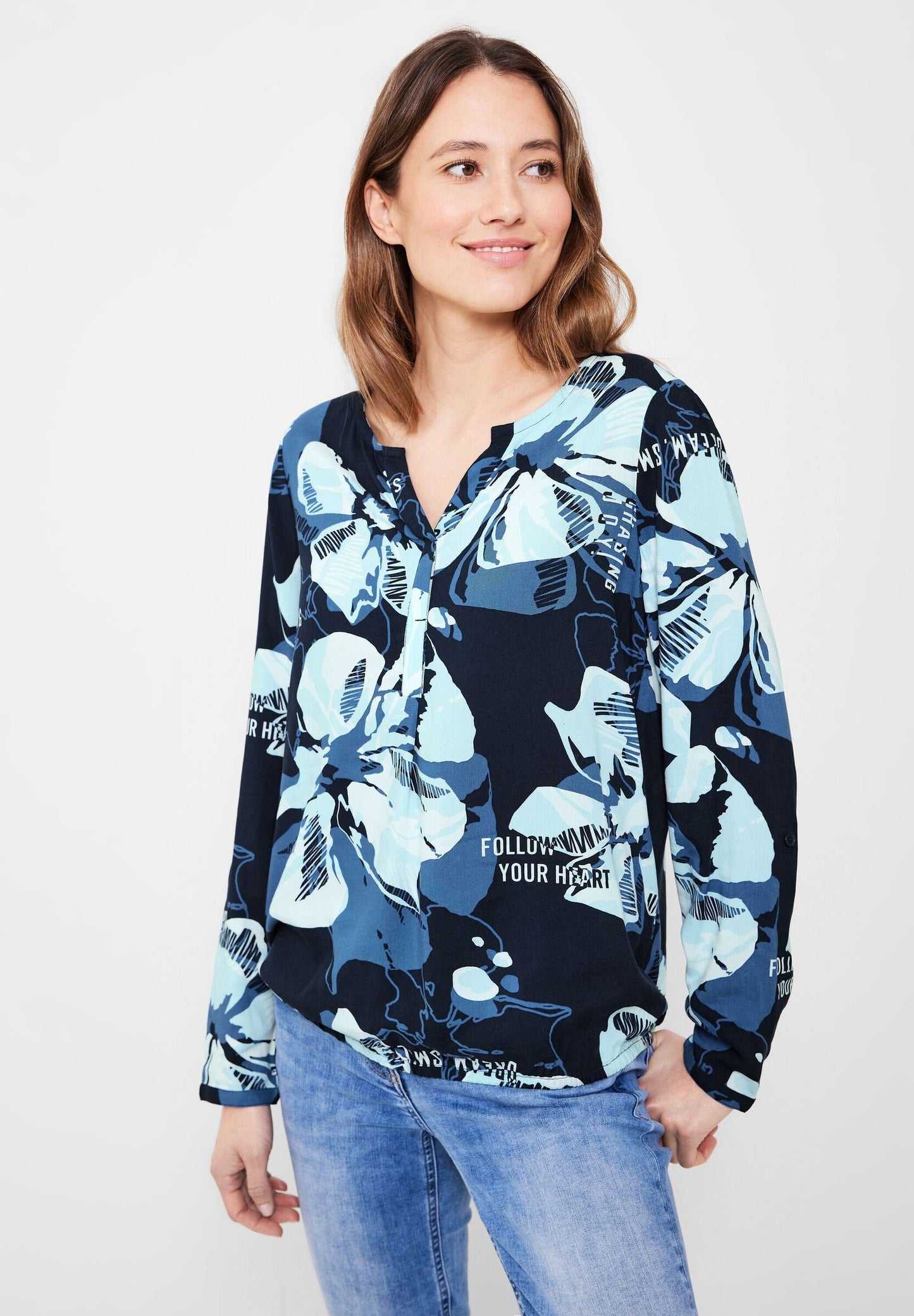 Bluse im Multicolorprint