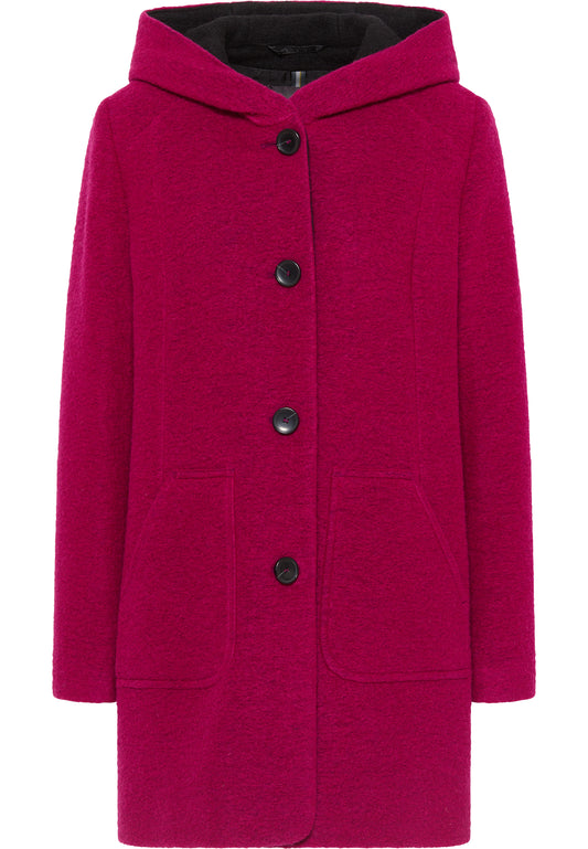 Wolljacke mit Kapuze