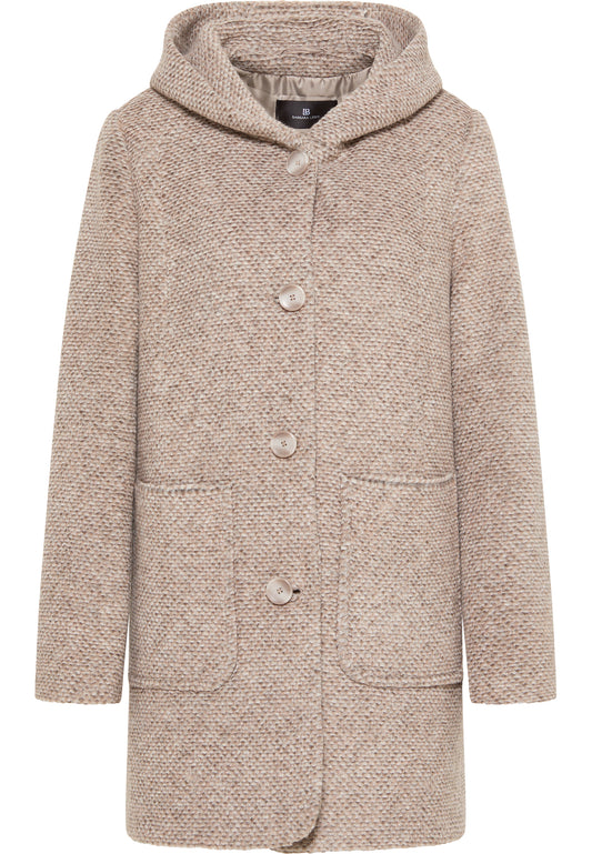 Wolljacke mit Kapuze