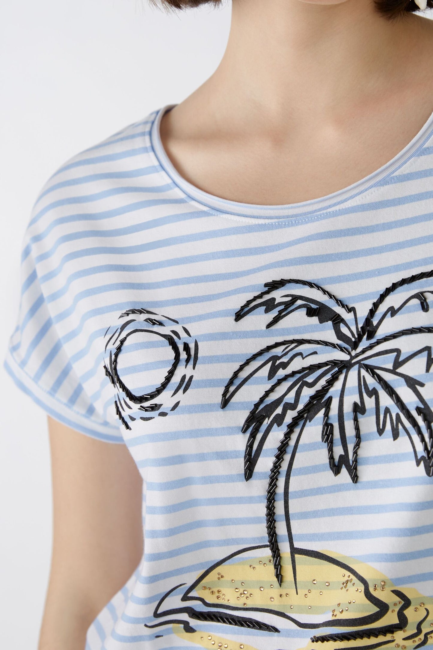 T-Shirt elastische Cotton-Modalqualität
