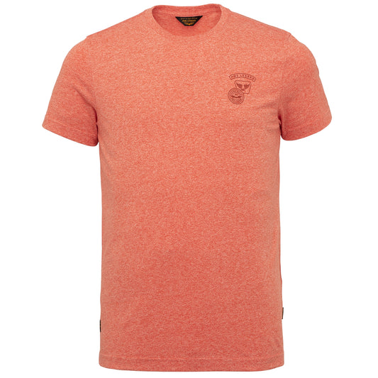Short Sleeve R Neck Melange Jersey