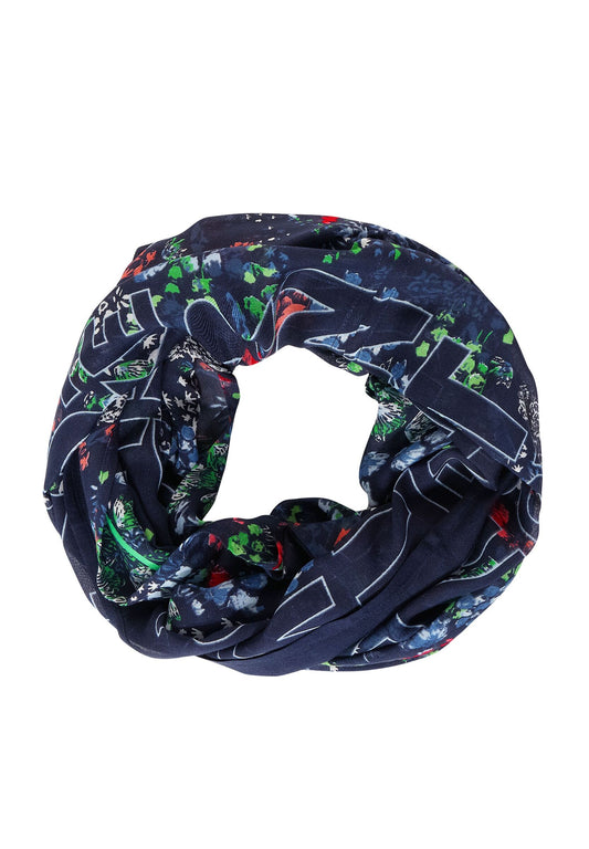 Loopschal mit Blumenprint