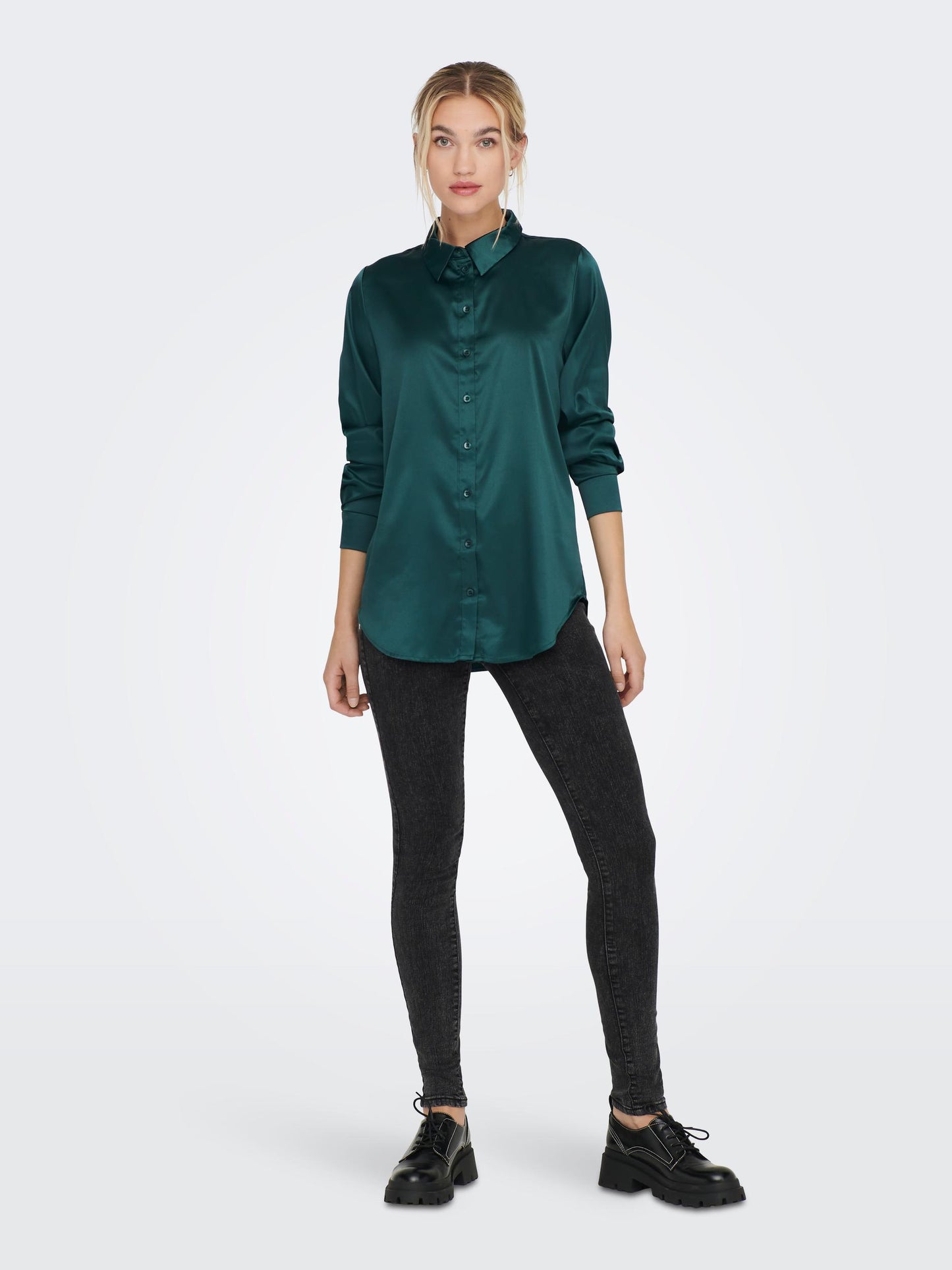 ONLVICTORIA LS LOOSE SATIN SHIRT NOOSWVN