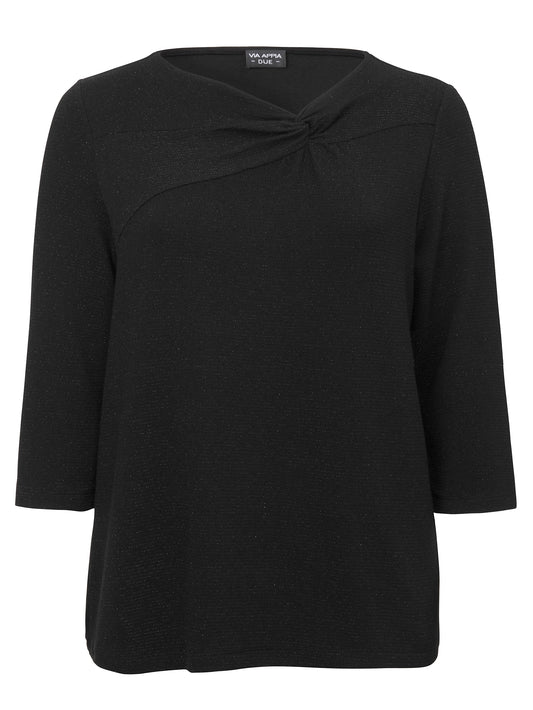T-Shirt Asymmetrischer Ausschnitt 3/4 Arm