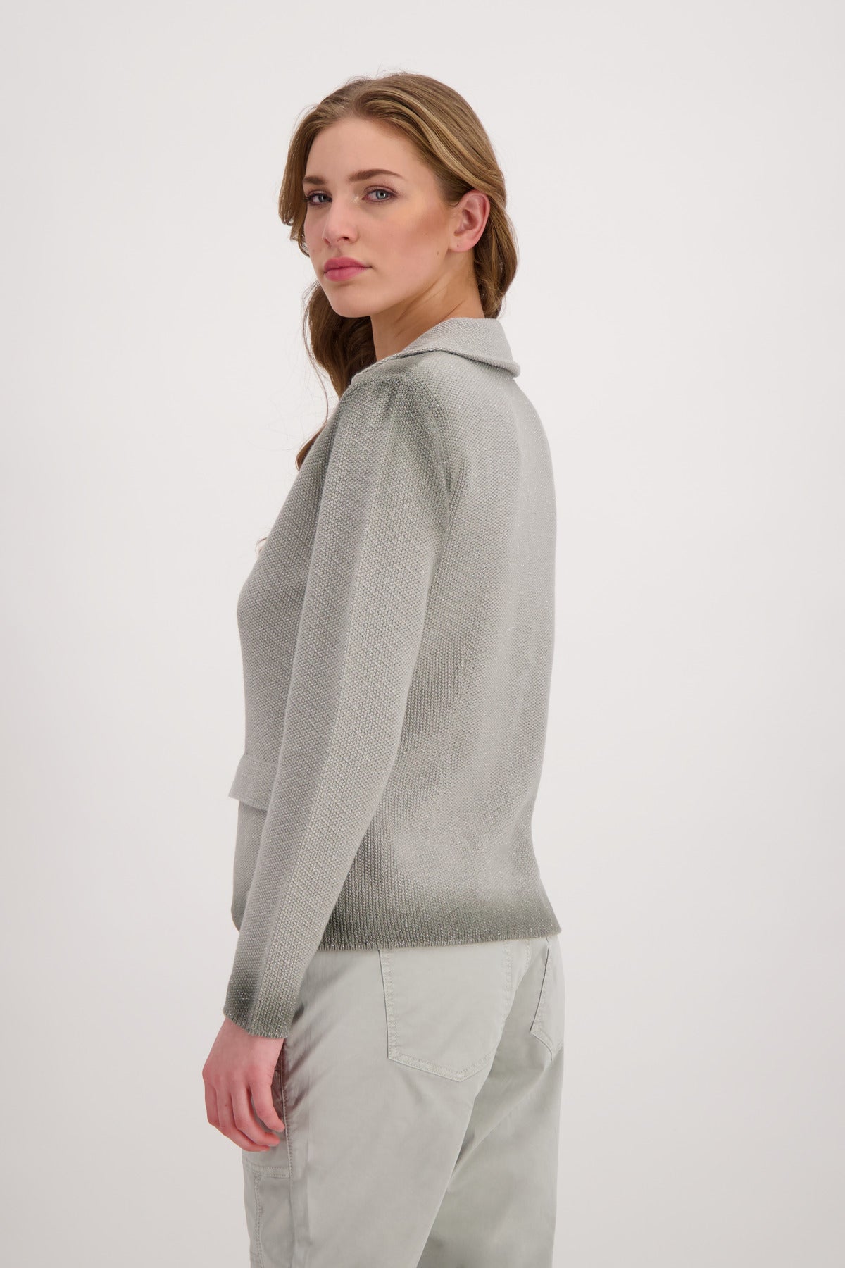 Strickjacke, light khaki