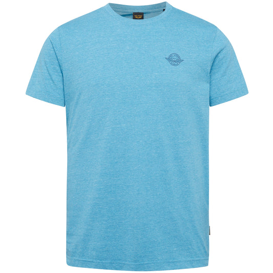 Short sleeve r-neck melange jersey